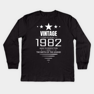 Vintage 1982 - Birthday Gift Kids Long Sleeve T-Shirt